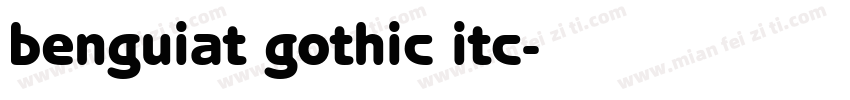 benguiat gothic itc字体转换
